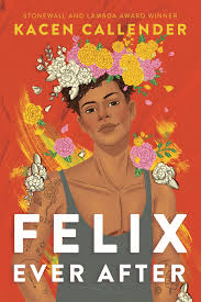 Cover for "Felix Ever After", a boy in a flower crown