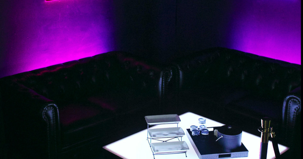 The lounge area of Lambda Lounge, the second Black owned LGBTQ+ bar in NYC