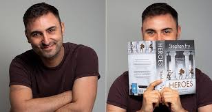 Matthew Cornford holding a book