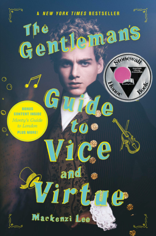 Cover for "A Gentlemen's Guide to Vice and Virtue", a well dressed gentleman looks on