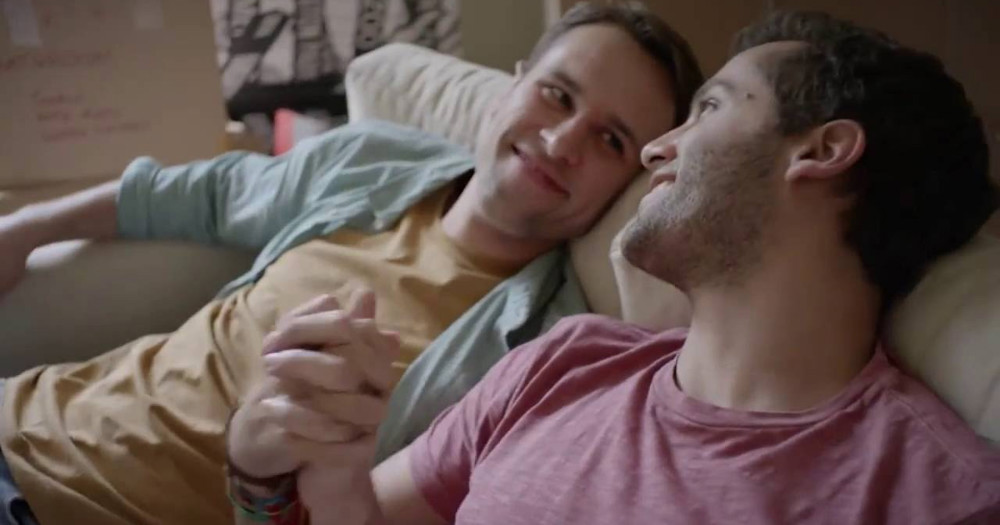 gay couple holding hands, cutest queer commercials