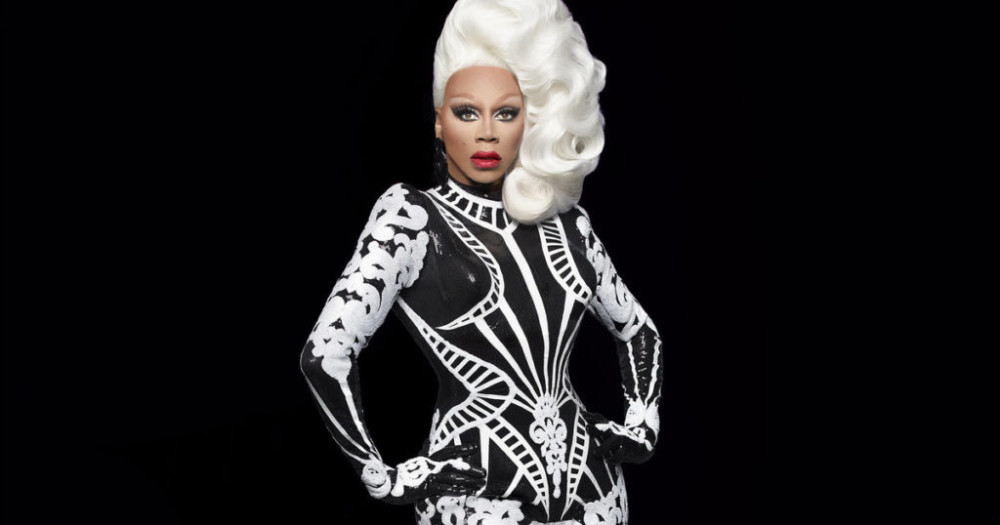 Rupaul in black and white drag, new drag race spin-off