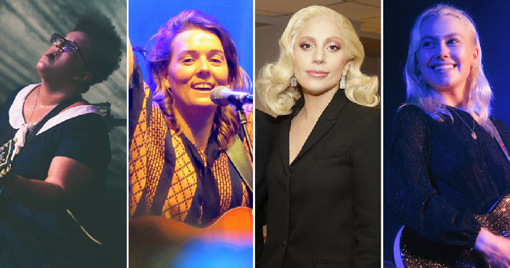 Grammy Awards 2021 picture L-R Brittany Howard, Brandi Carlile, Lady Gaga, Phoebe Bridgers.