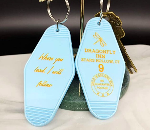gilmore girls hotel keychain, last minute gifts
