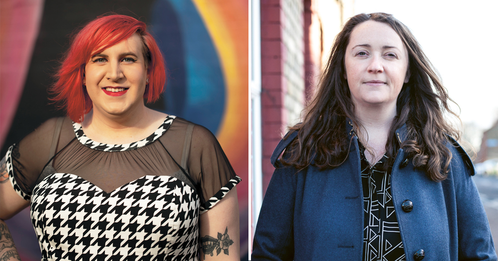 Talking Sense: Left image of TENI CEO Eirenne Carroll and right is a picture of Una Mullally