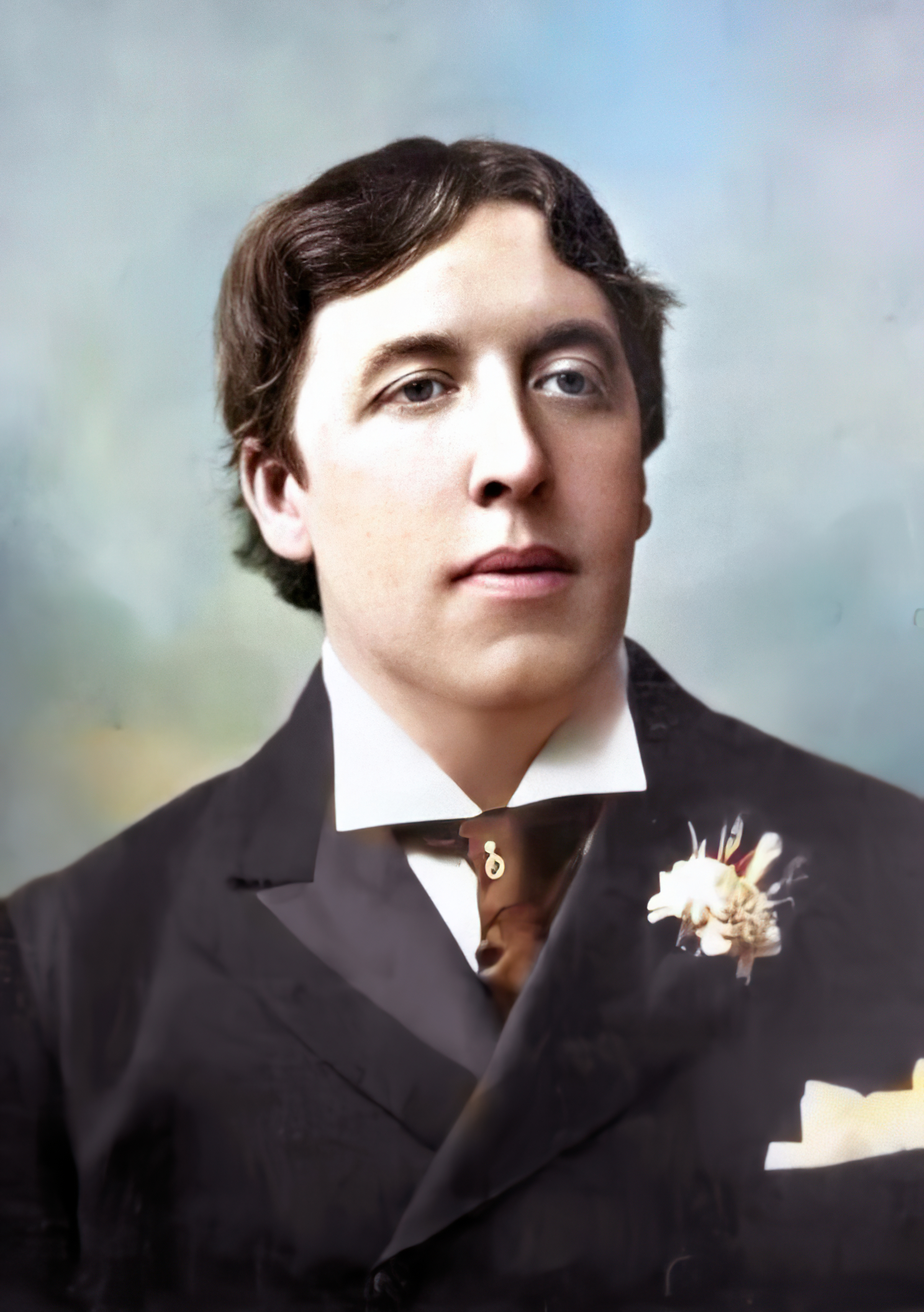 color portrait of Oscar Wilde