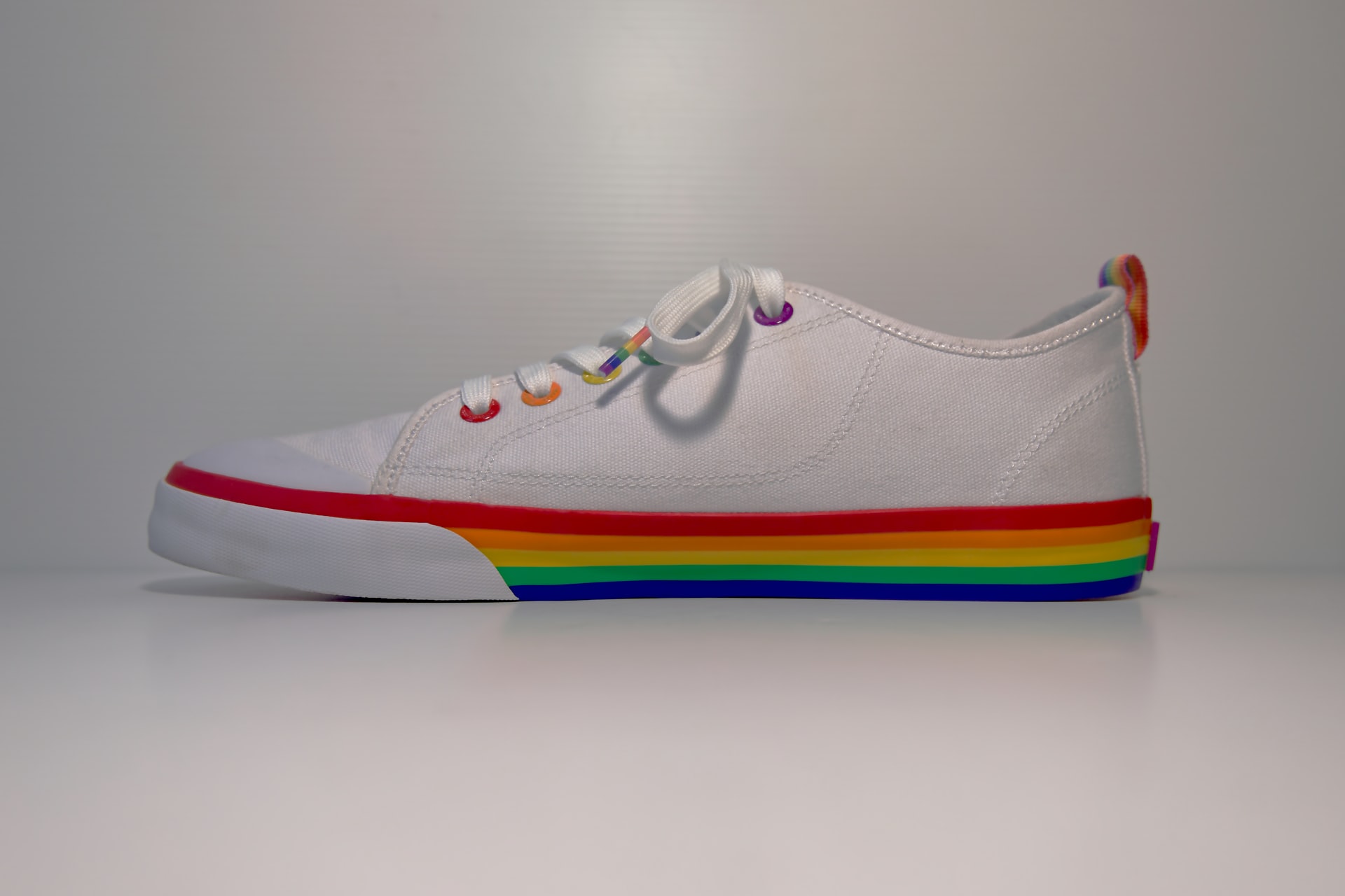 queer Valentine's day gifts lgbt rainbow shoe