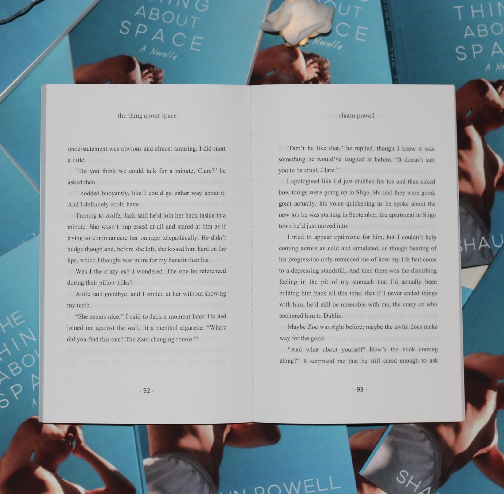 Irish queer author Shaun Powell's novella the thing about space