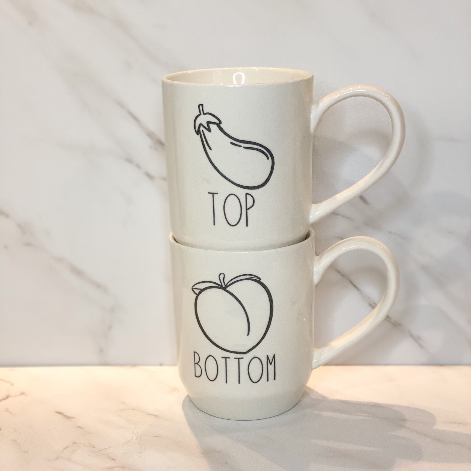 queer valentine's day gifts top/bottom mug