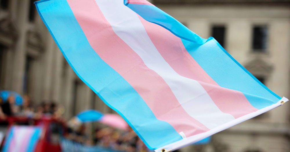 Belfast ruling gender recognition: Trans flag