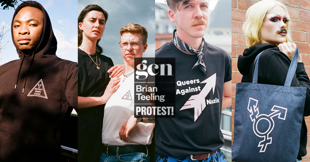 Protest Collection: Split screen of new GCN & Brian Teeling Apparel