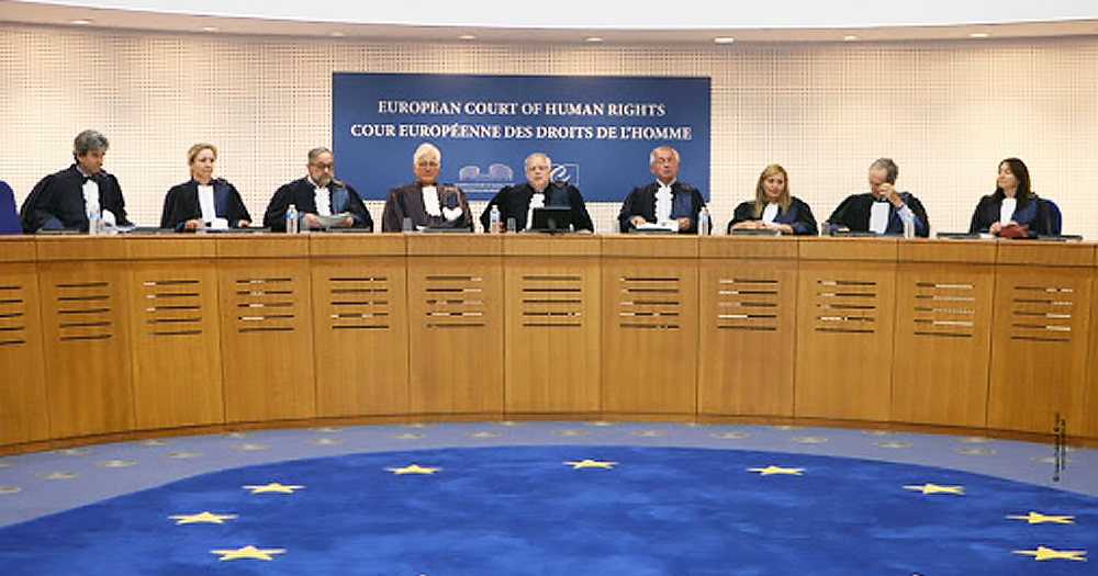 Judges from the European Court of Human Rights. The court voted in favour of trans parental rights in Russia