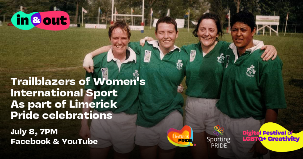 Four women in rugby gear embrace after a match