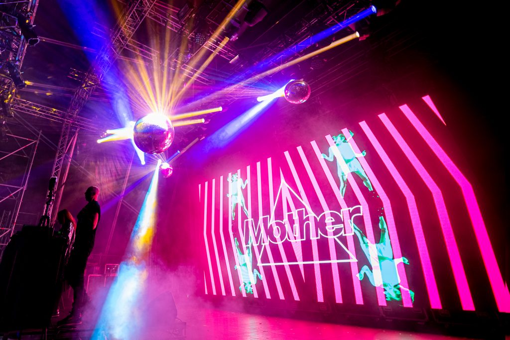 Image of the Mother DJs closing the MainStage at Mother Block Party