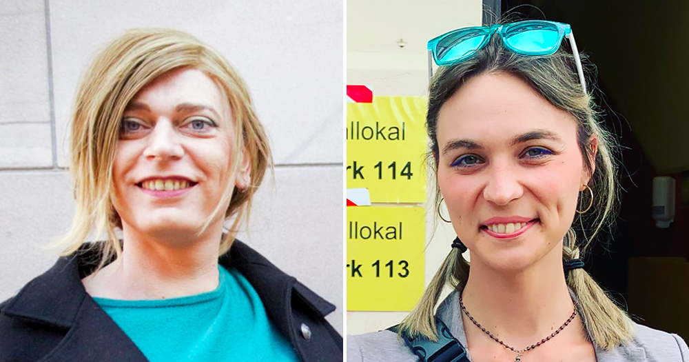 Portrait of two Trans women who won seats in German election. Tessa Ganserer (left) and Nyke Slawik (right)
