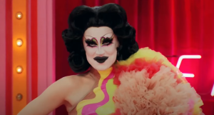 Midshot of Gottmik from RuPaul's Drag Race during her entrance look