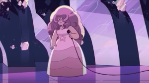 Wide shot of Rose Quartz from Steven Universe