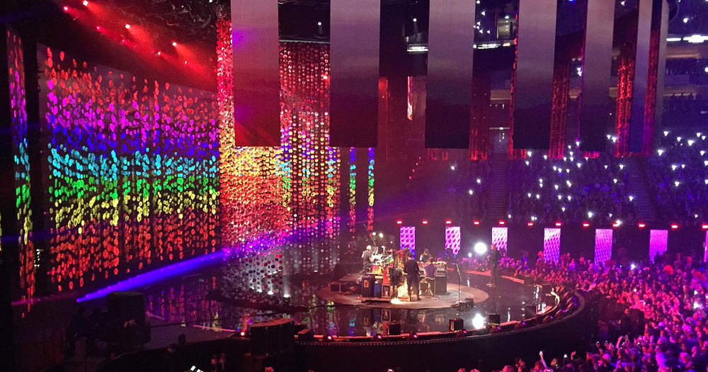 Colourful stage from a BRIT Awards concert - BRIT Awards 2022