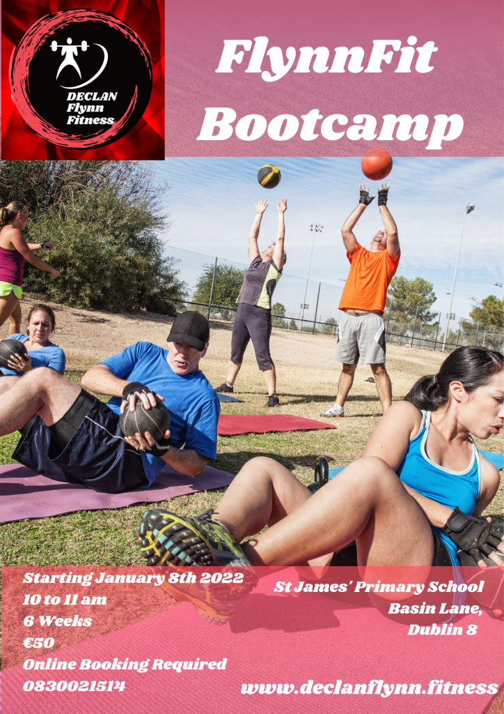 A poster for the FlynnFit Bootcamp.