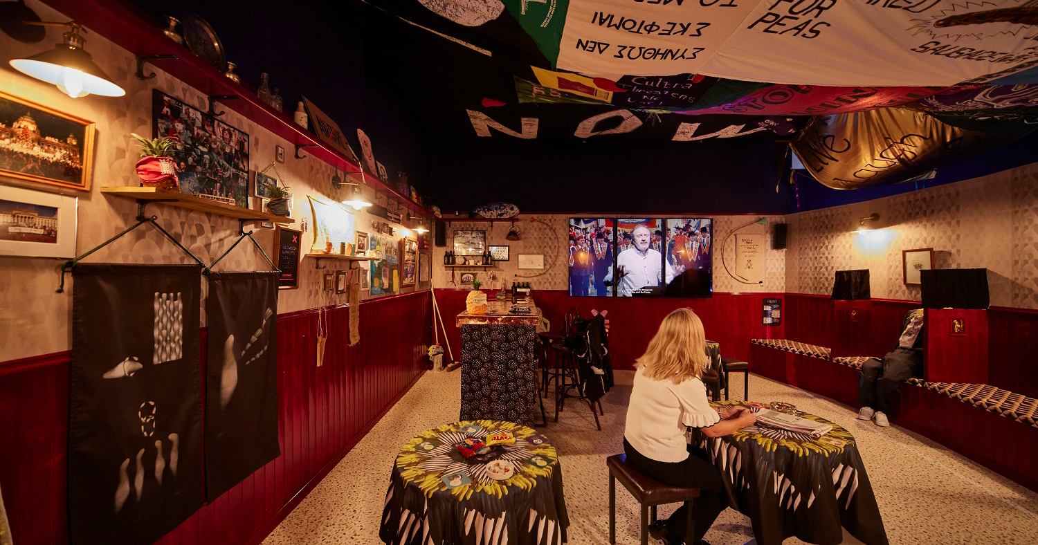 The prize winning Irish pub installation created by the Array Collective.