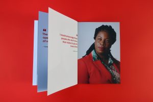 An image of Barbara Lunga in the Living booklet.