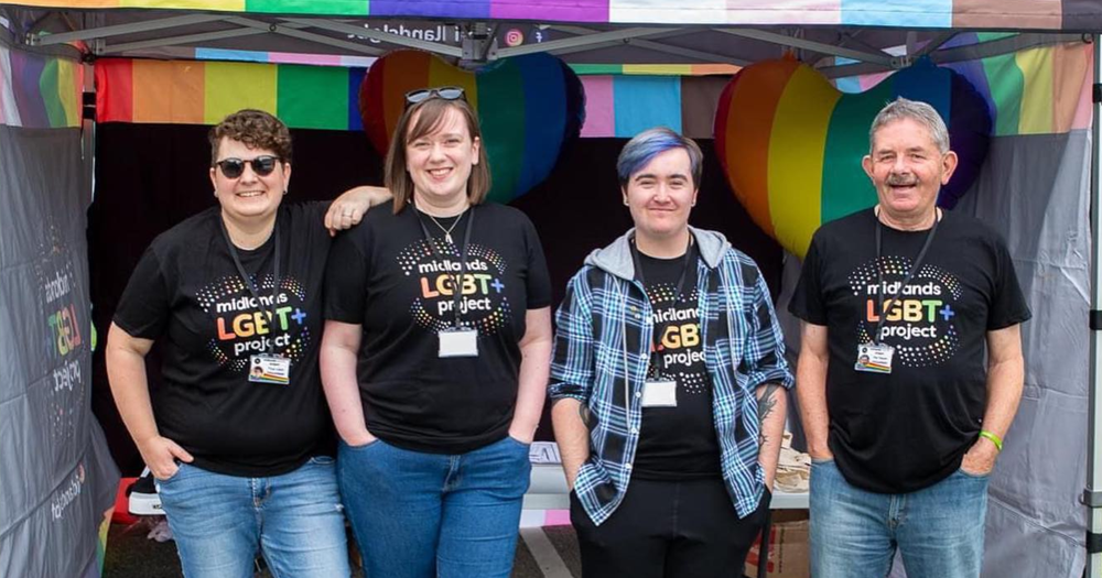 Members of Ireland's Midlands LGBT+ Project pose for a photo at their official launch event.