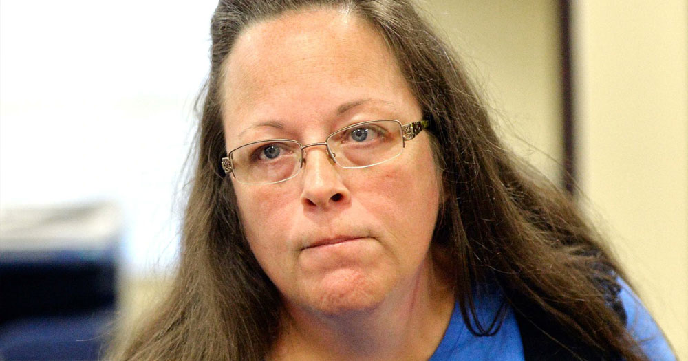 Close up of Kim Davis, former Kentucky County Clerk who denied gay couples marriage licenses