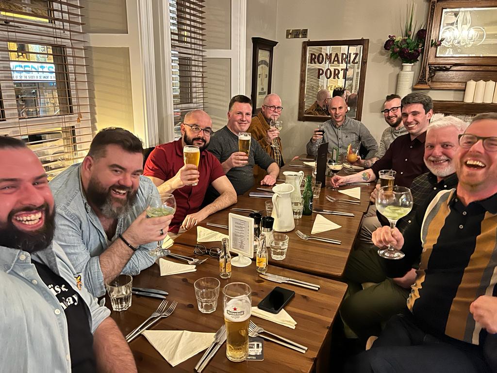 Members of the Donegal Gay Walking Group meet in a local pub.