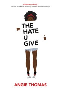 Book cover of The Hate U Give by Angie Thomas, in the list of banned books 0f 2021.