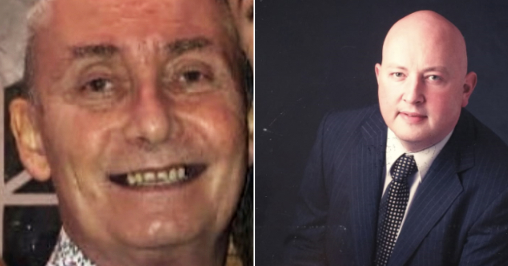 Split screen of the Sligo murder victims: Michael Snee (left) and Aidan Moffitt (right)