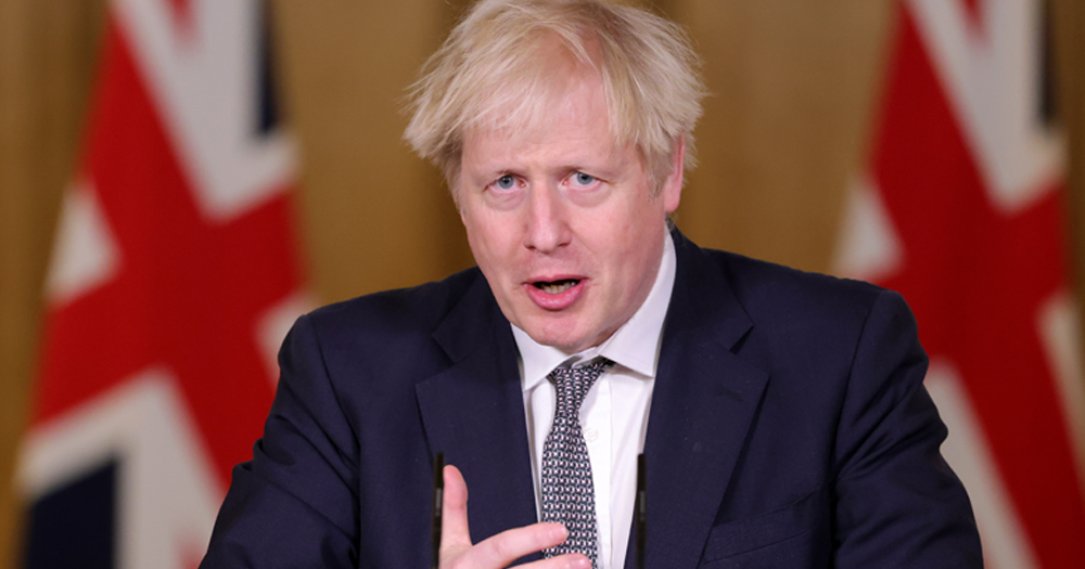 Boris Johnson speaking. He just announced a new Rwanda scheme particularly harmful for LGBTQ+ asylum seekers.