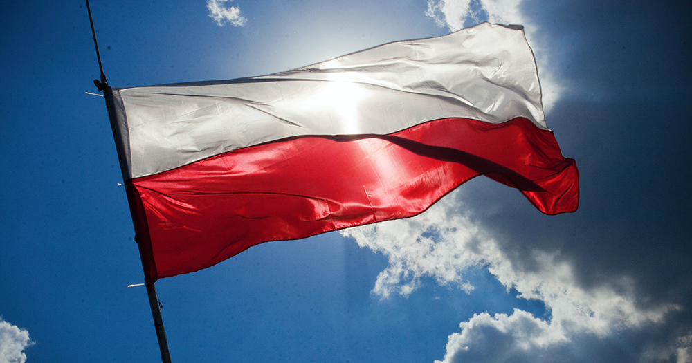Polish flag where LGBT-free zones are set to be abolished.