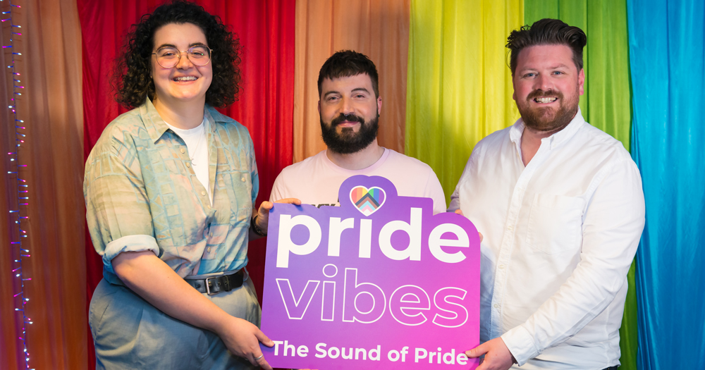 Freya Carroll from Belong To, Stefano Pappalardo from GCN & Thomas Crosse from Pride Vibes radio.