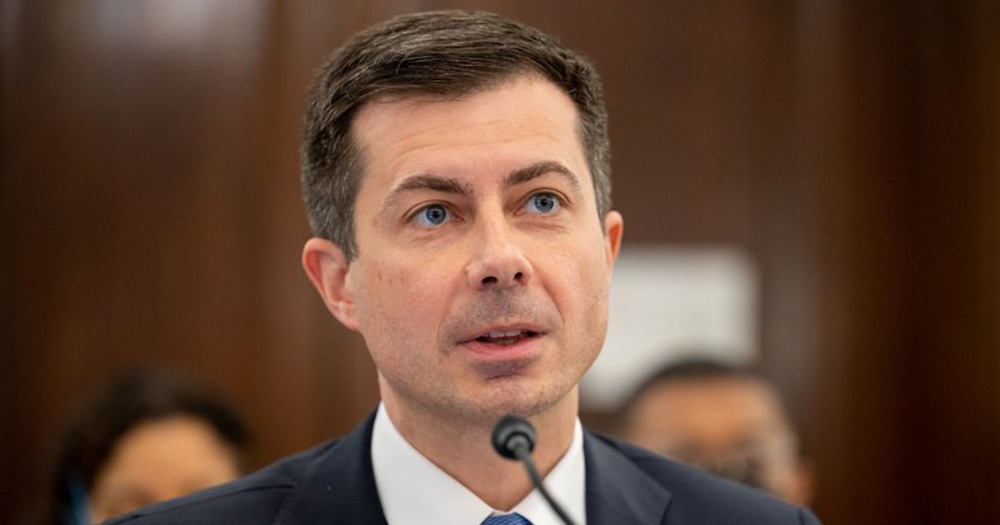 US Secretary of Transportation Pete Buttigieg, who recently spoke to CNN about Republican Senator Marco Rubio’s comment that a bill to guarantee the protection of same-sex marriage is “a stuipid waste of time.”