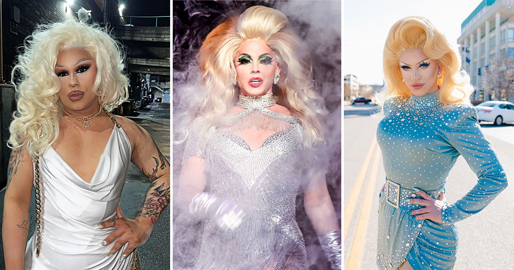 Drag queens Chanel, Alyssa Edwards and Miz Cracker (left to right), who will all perform at Drag Fest Ireland.
