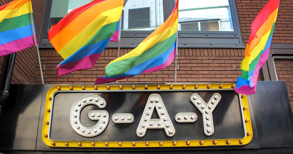 The iconic sign for the G-A-Y nightclub in London