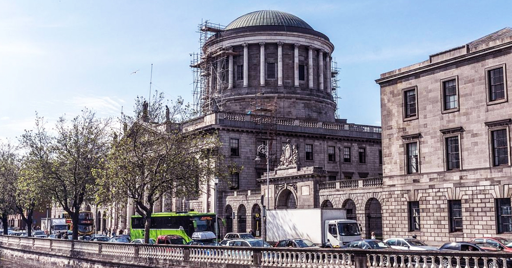 A photo of the High Court in Dublin, which overruled a decision about a man seeking refugee status who pretended to be gay.
