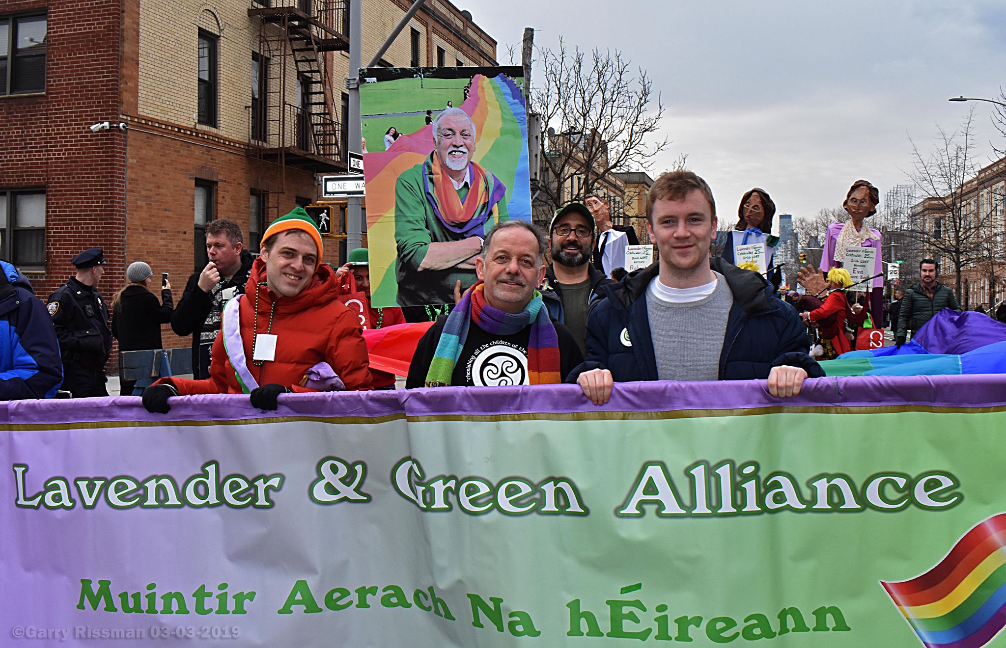Brendan Fay leading the annual 'St Pats for All' in New York.
