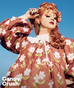 Candy Warhol on GCN's Candy Crush cover for issue 373