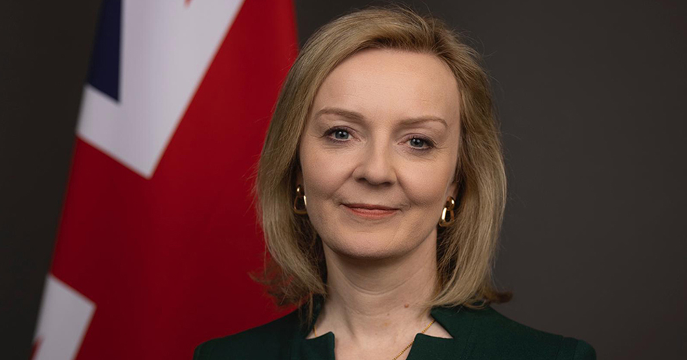 Liz Truss, Britain's new Prime Minister who does not fully support LGBTQ+ rights.