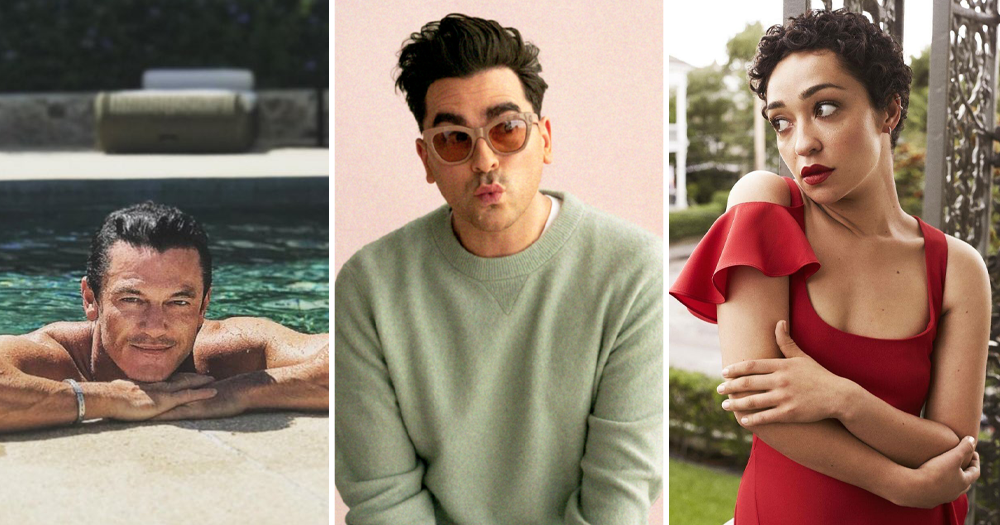 Three cast members from Dan Levy's upcoming Netflix film.