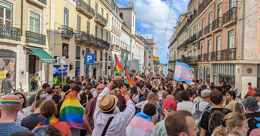 Street photo from Lisbon Pride 2022.