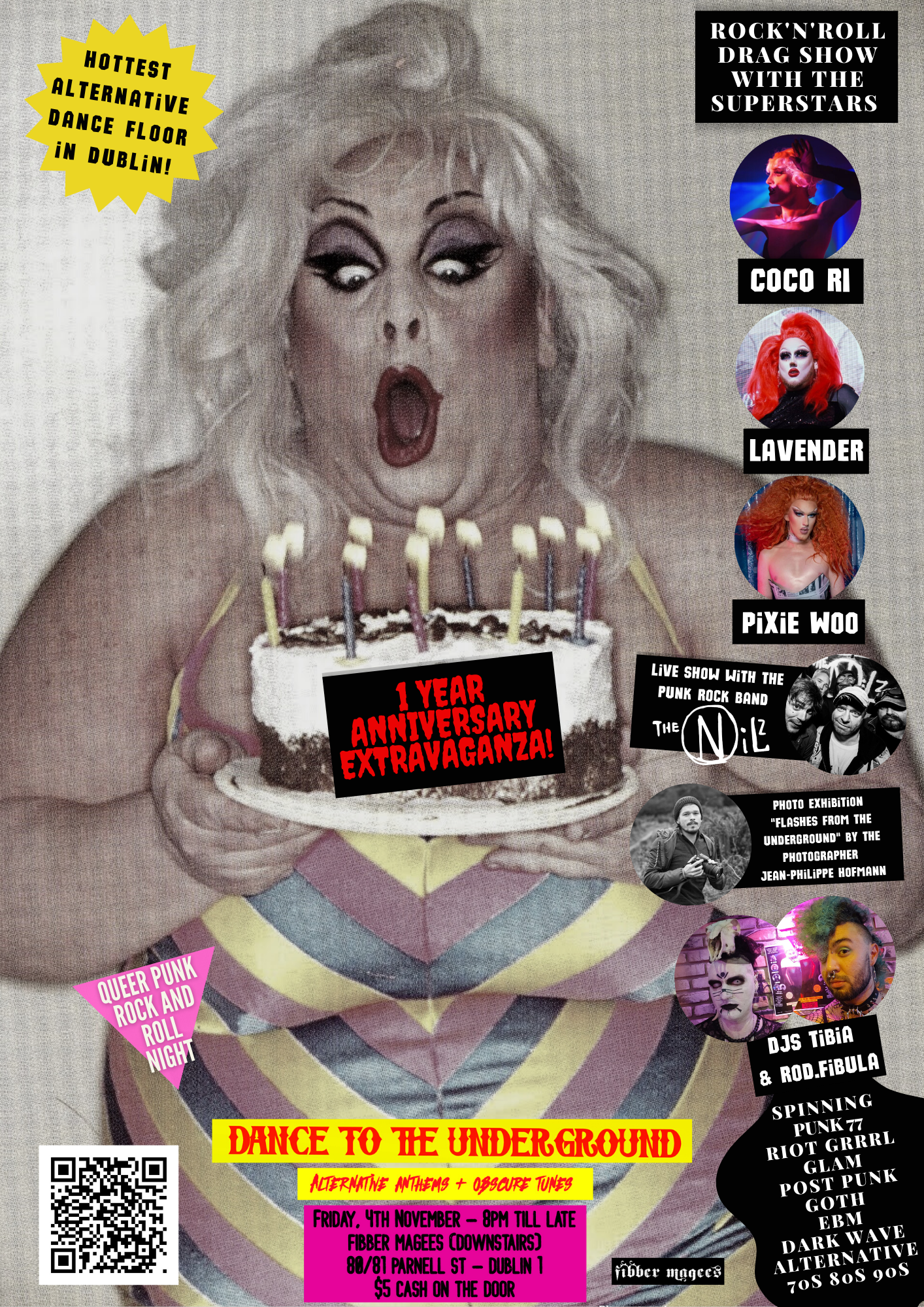 Dance to the Underground promotional poster.