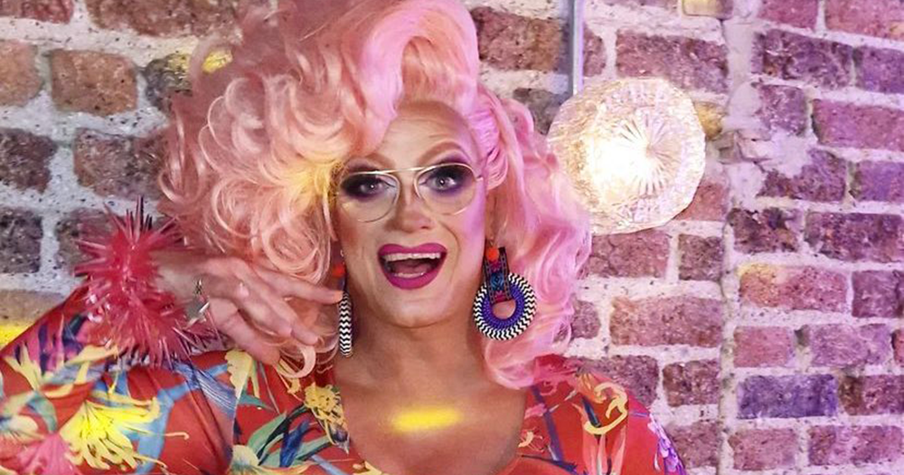Drag queen Panti Bliss smiling and posing.