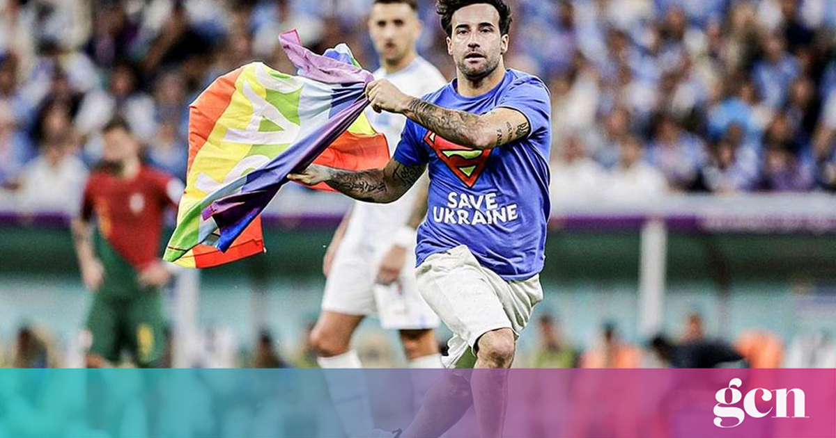 World Cup 2022: Rainbow flag-waving protester invades pitch during Portugal- Uruguay match