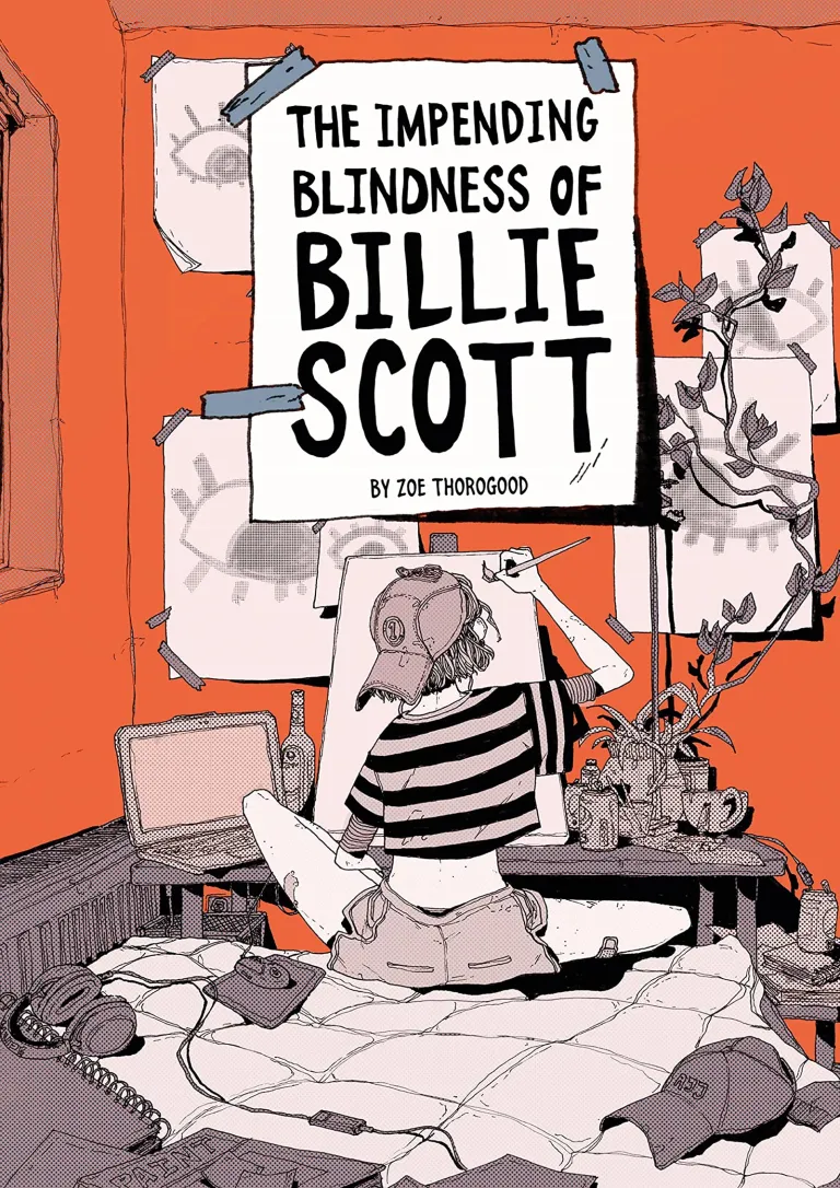 Comic book cover of The Pending Blindness of Billie Scott.