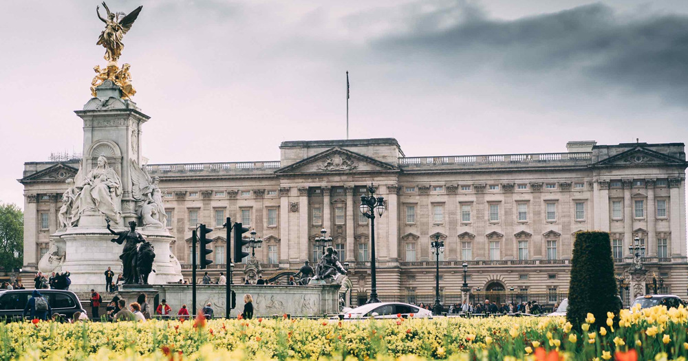 A photo of Buckingham Palace