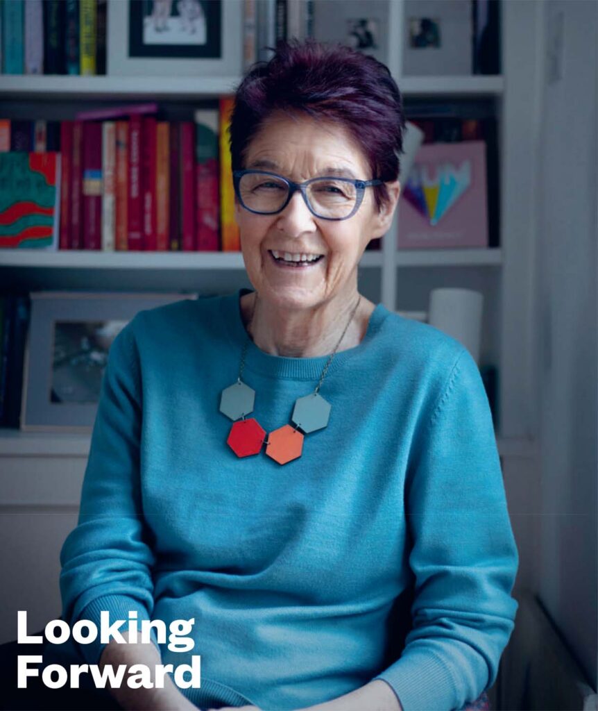 Ailbhe Smyth Look Forward on the cover of GCN's December/January issue.