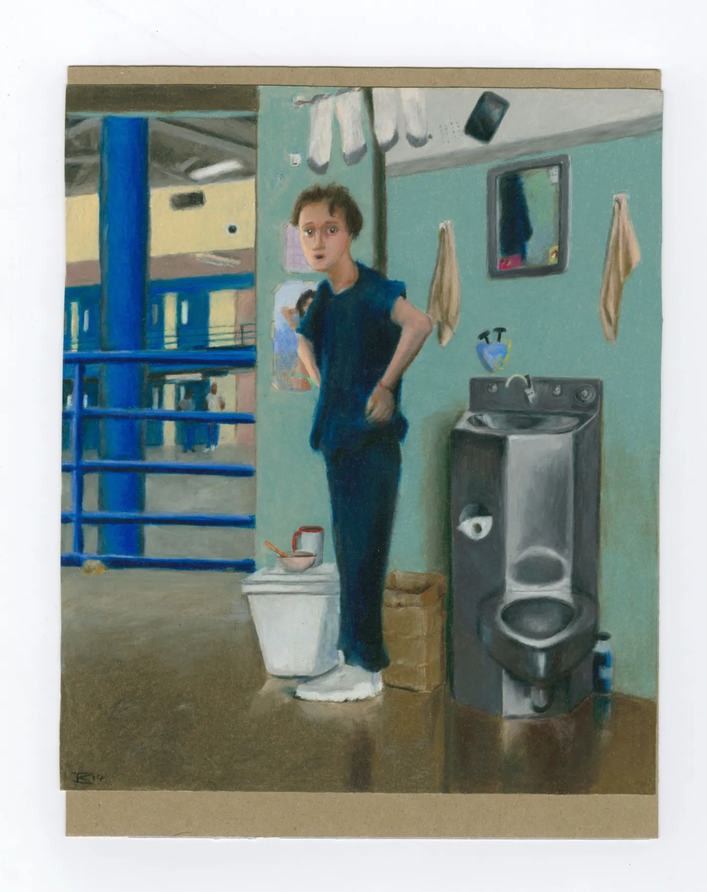 Drawings from collection created to share stories about LGBTQ+ life in prison.