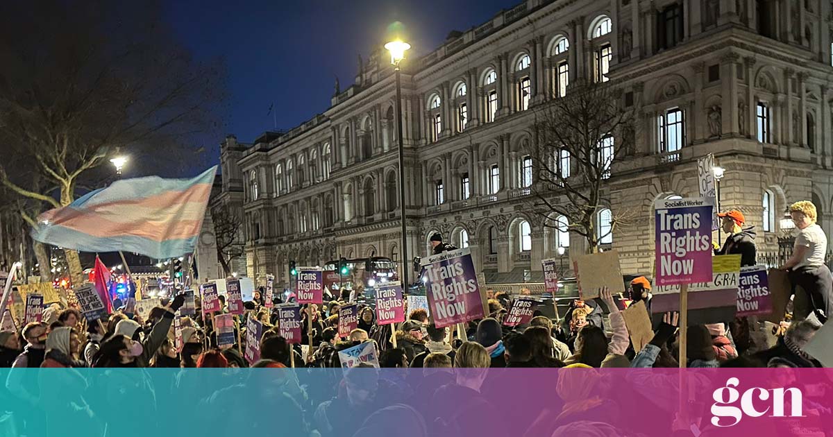 Crowds Protest Against UK's Block Of Scottish Gender Recognition Bill • GCN